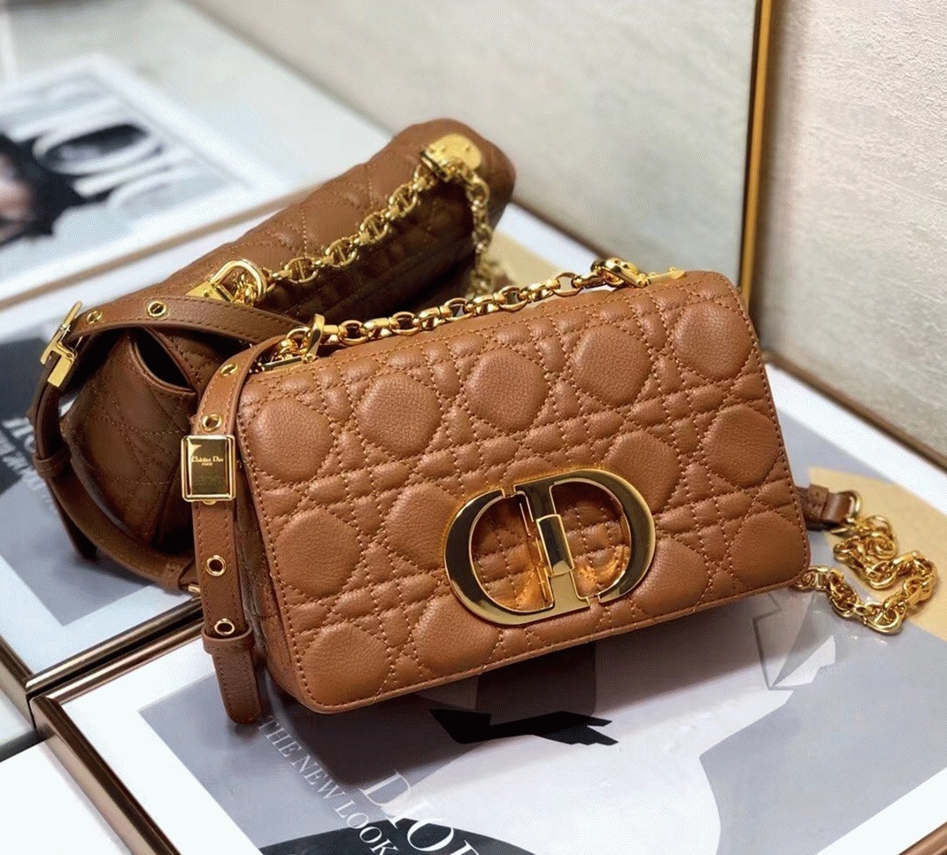 D10r Caro Small Bag Knockoff in Brown