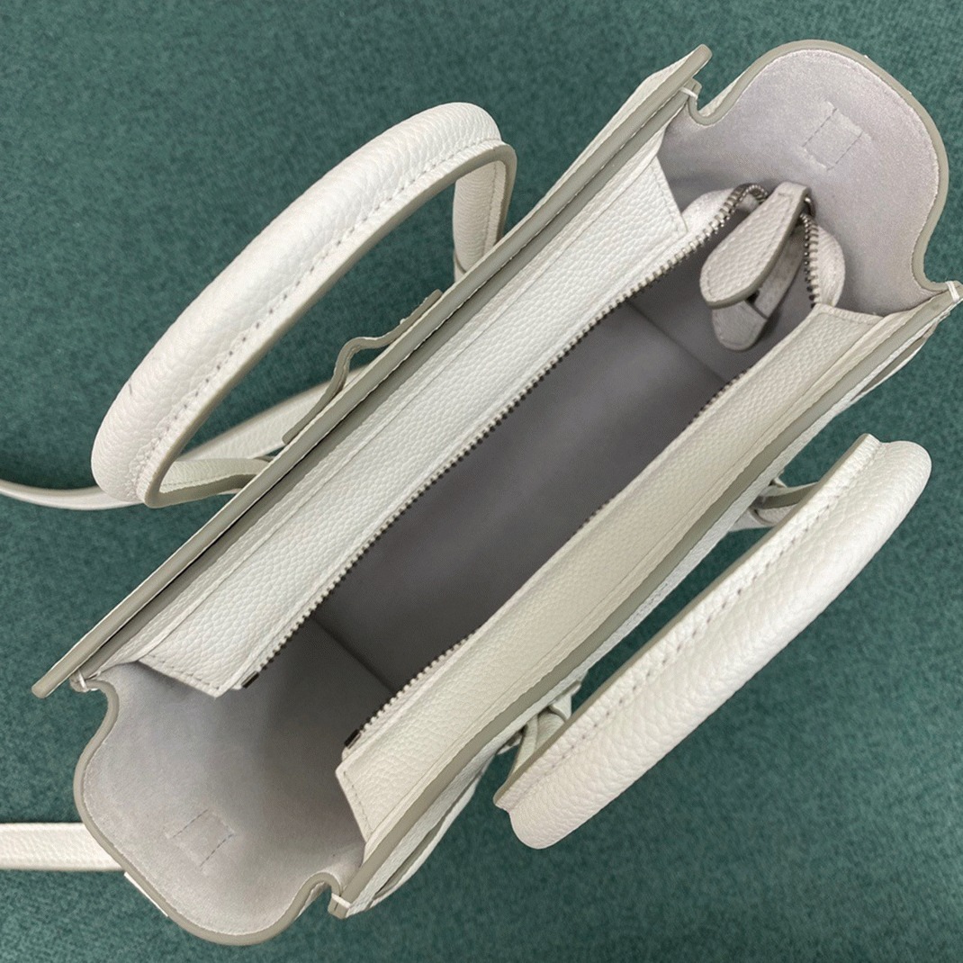 Ce1i*e Nano Luggage Tote Bag Replica in White