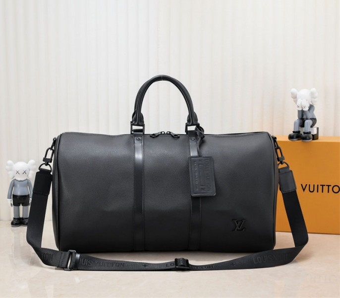 L0vis Vvtt0n Aerogram Keepall Bandouliere 50 Travel Bag In Black