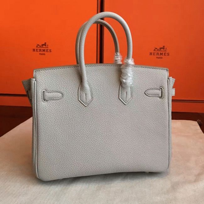 Pearl Grey Knockoff Designer H**me5 Birkin 30cm Bag