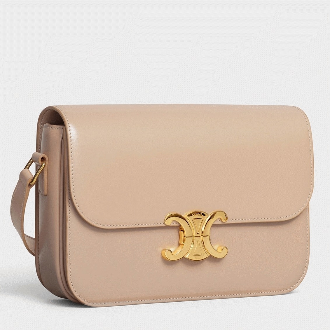 Top Quality Imitation Ce1i*e Triomphe Medium Bag In Nude