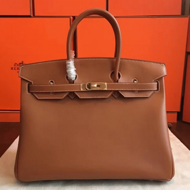 Gold H**me5 Birkin 35cm Knockoff from Designer Collection