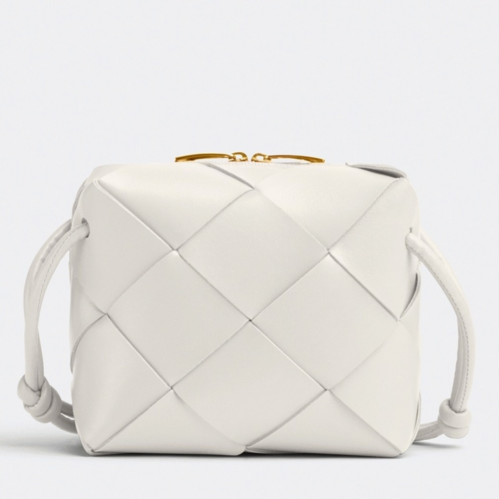 Replica B0tt*ga Ven*ta Mini Cassette Camera Bag White