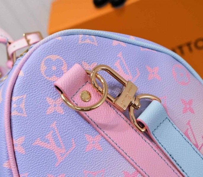 L0vis Vvtt0n Spring 2022 Keepall 45 Luggage In Sunrise Pastel