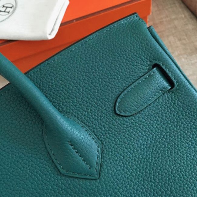 1:1 Copy H**me5 Birkin 30cm Bag in Malachite Shade