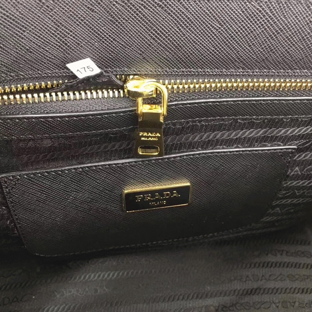 Black Pra*a Galleria Tote Replica – Large Size