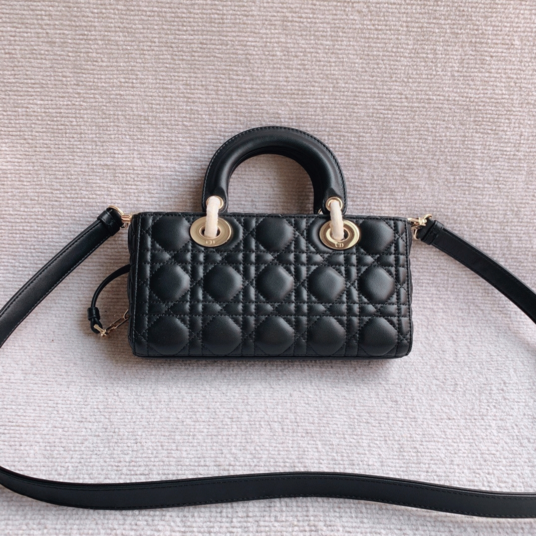 D10r Lady D-Joy Medium Bag Fake in Black