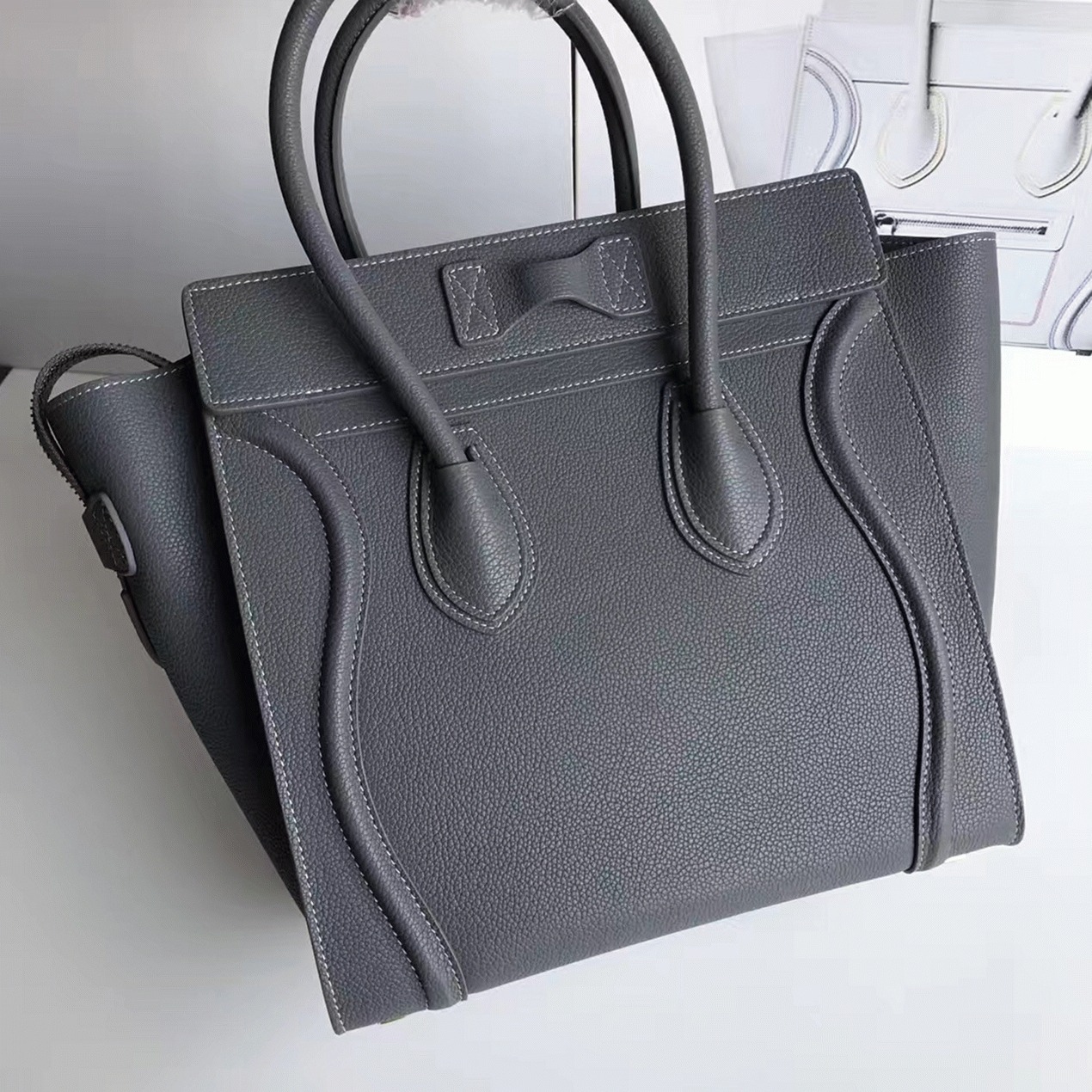 Ce1i*e Micro Luggage Tote Bag Faux in Kohl