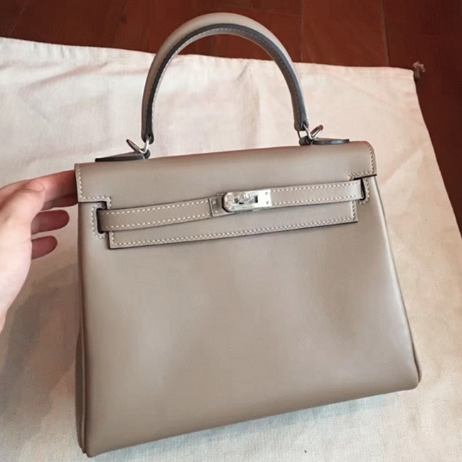 Grey Swift Knockoff H**me5 Retourne Kelly 25cm Luxe Tote