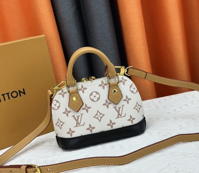 L0vis Vvtt0n Monogram Dune Canvas Nano Alma Bag