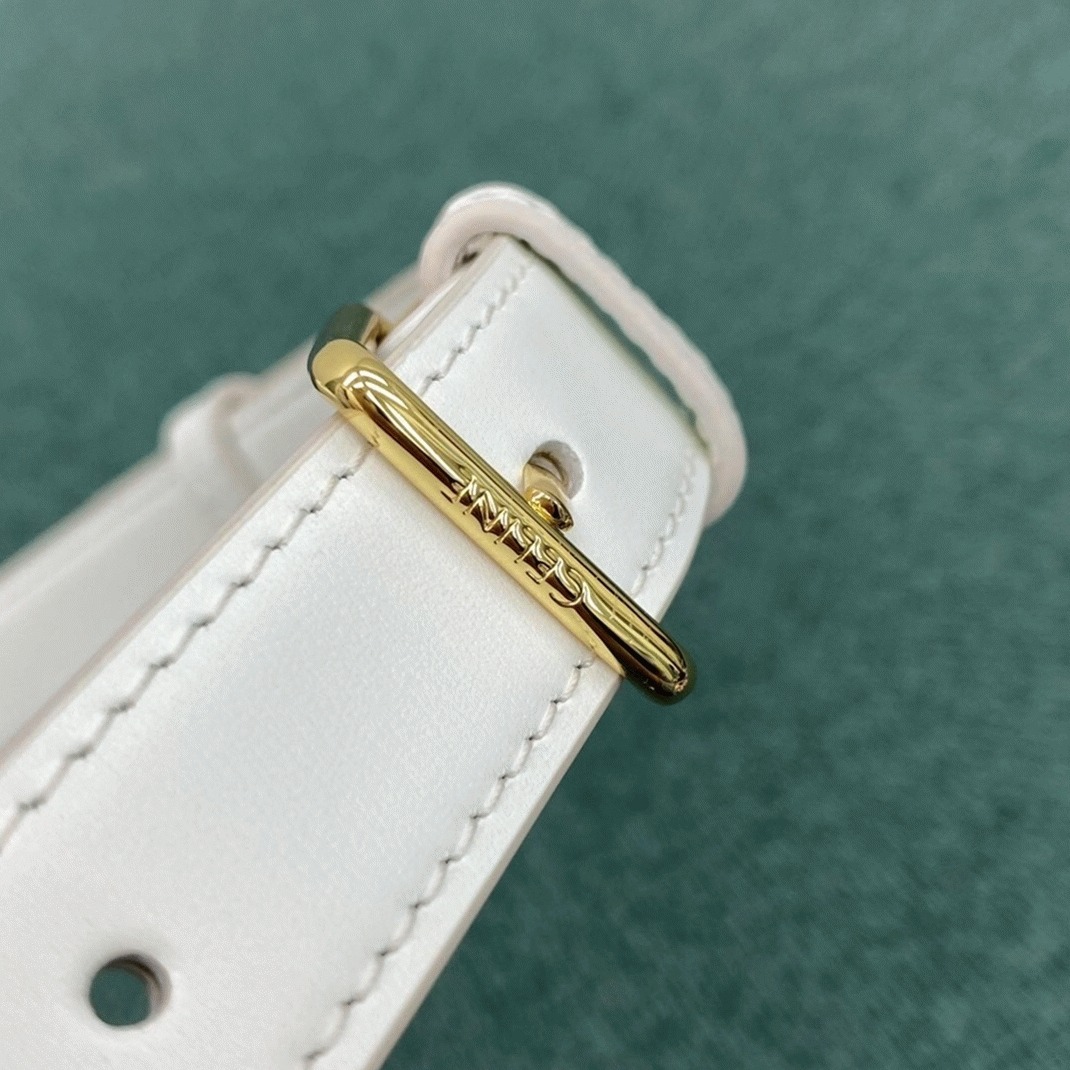 Top Quality Replica Ce1i*e Triomphe Medium Bag In White