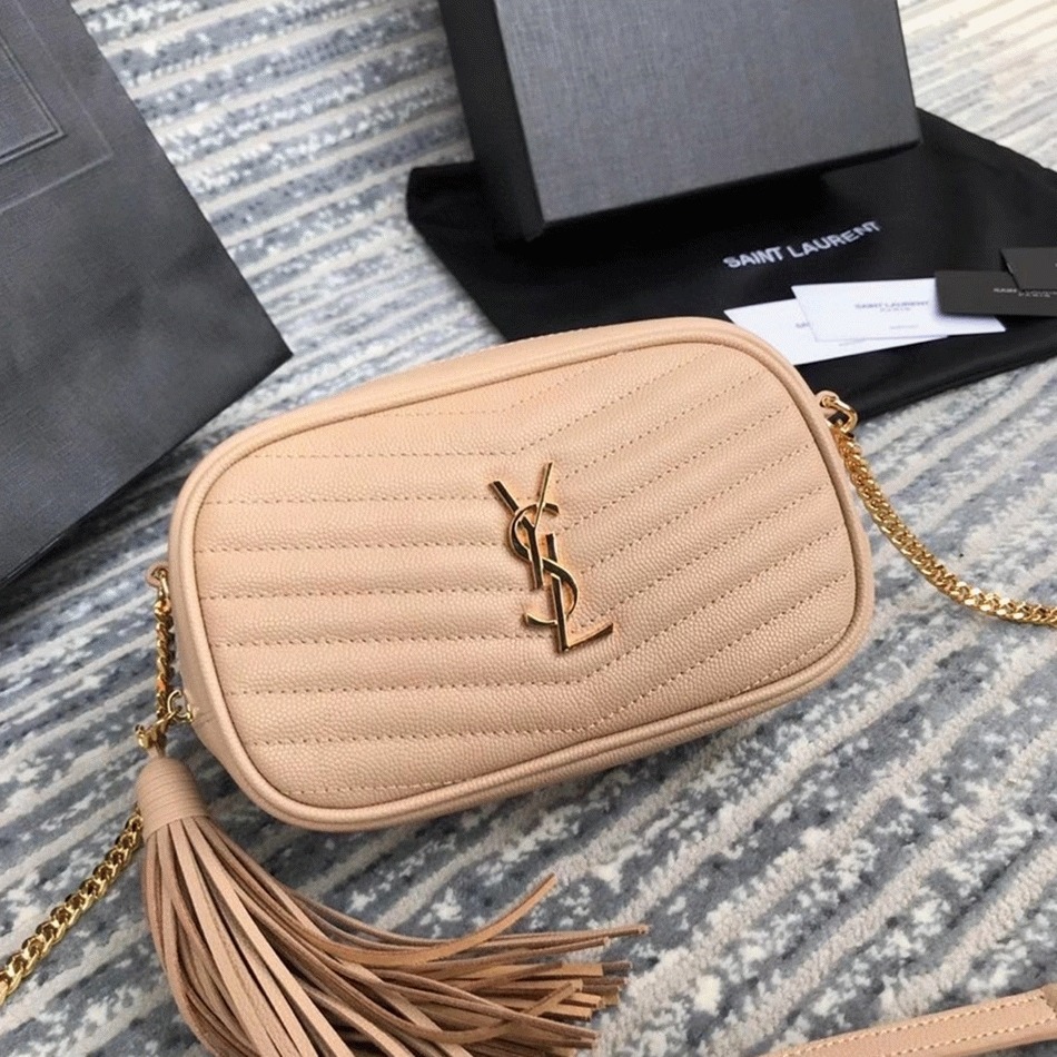 Replica Sa1nt Lau*nt Lou Mini Bag Beige