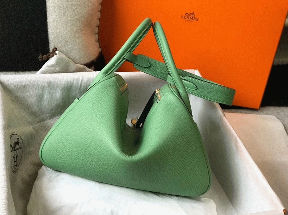Replica H**me5 Lindy 30cm bag in vert criquet shade