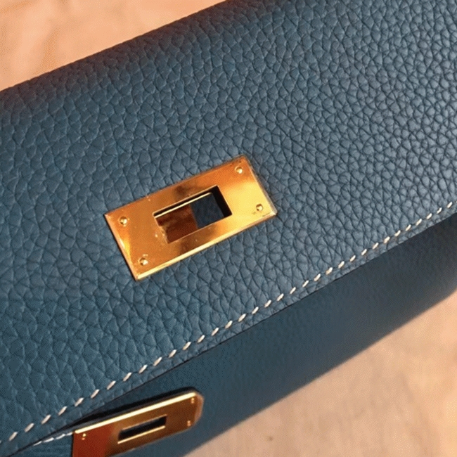 Blue Jean Clemence Replica H**me5 Kelly Retourne 32cm Elegant Purse