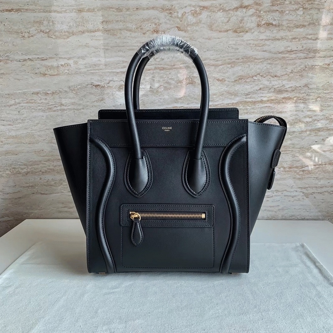 Ce1i*e Micro Luggage Tote Bag Replica in Black