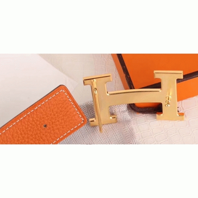 Top replica H**me5 H belt buckle in orange color
