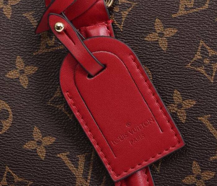 L0vis Vvtt0n Monogram Canvas Soufflot MM Bag In Cerise Red