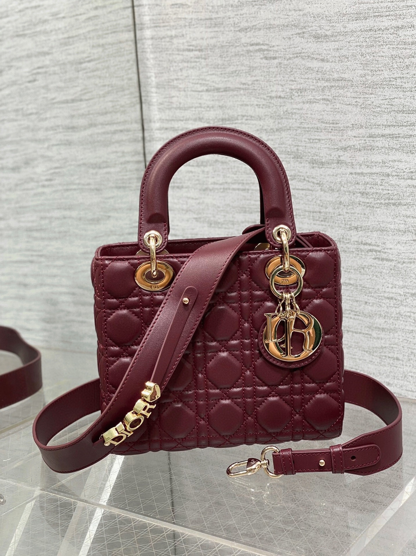 D10r Small Lady D10r My ABCD10r Bag Fake in Burgundy