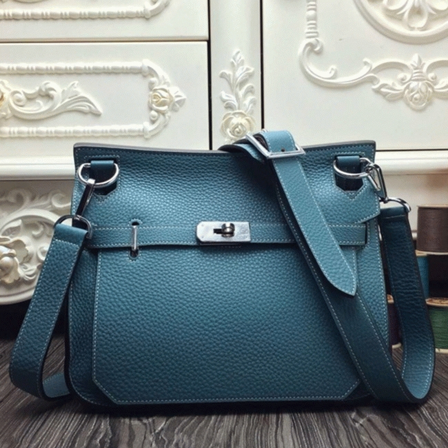 Blue jean knockoff H**me5 Jypsiere 31cm handbag