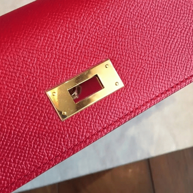 Red Epsom Replica H**me5 Kelly 32cm Sellier Classic Bag