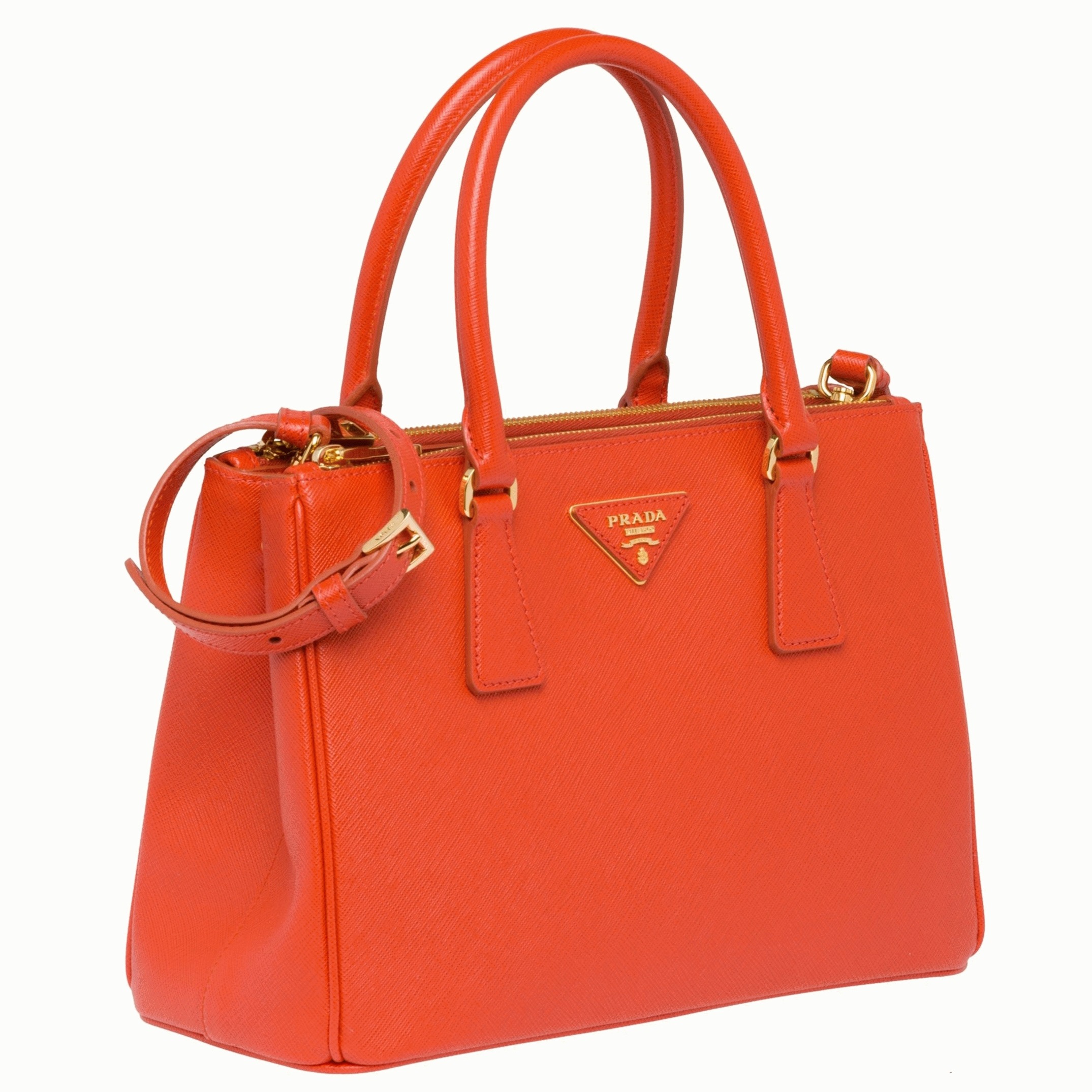 Orange Pra*a Galleria Medium Bag Knockoff