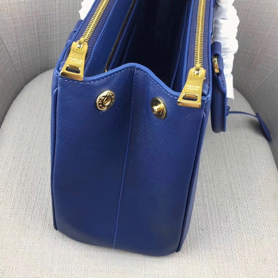 Blue Pra*a Galleria Large Bag Replica
