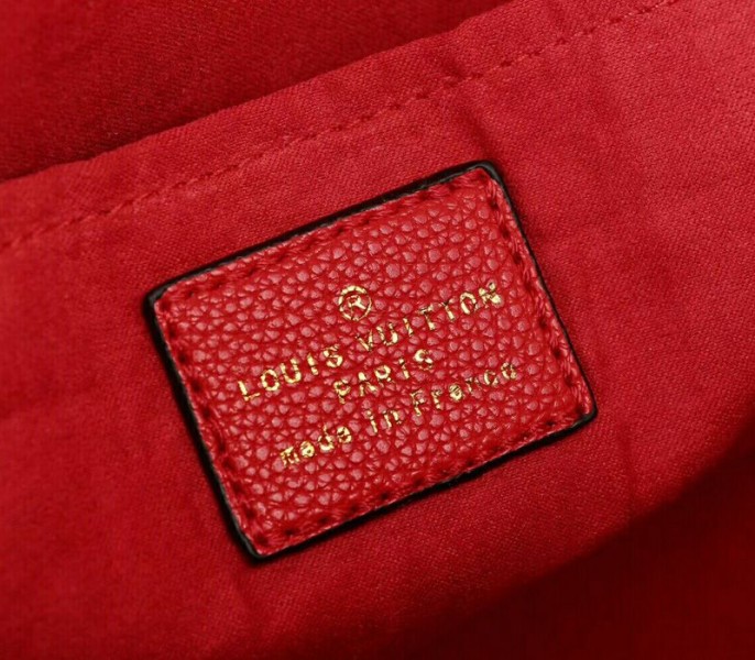 L0vis Vvtt0n Monogram Canvas Marignan Bag In Coquelicot Red