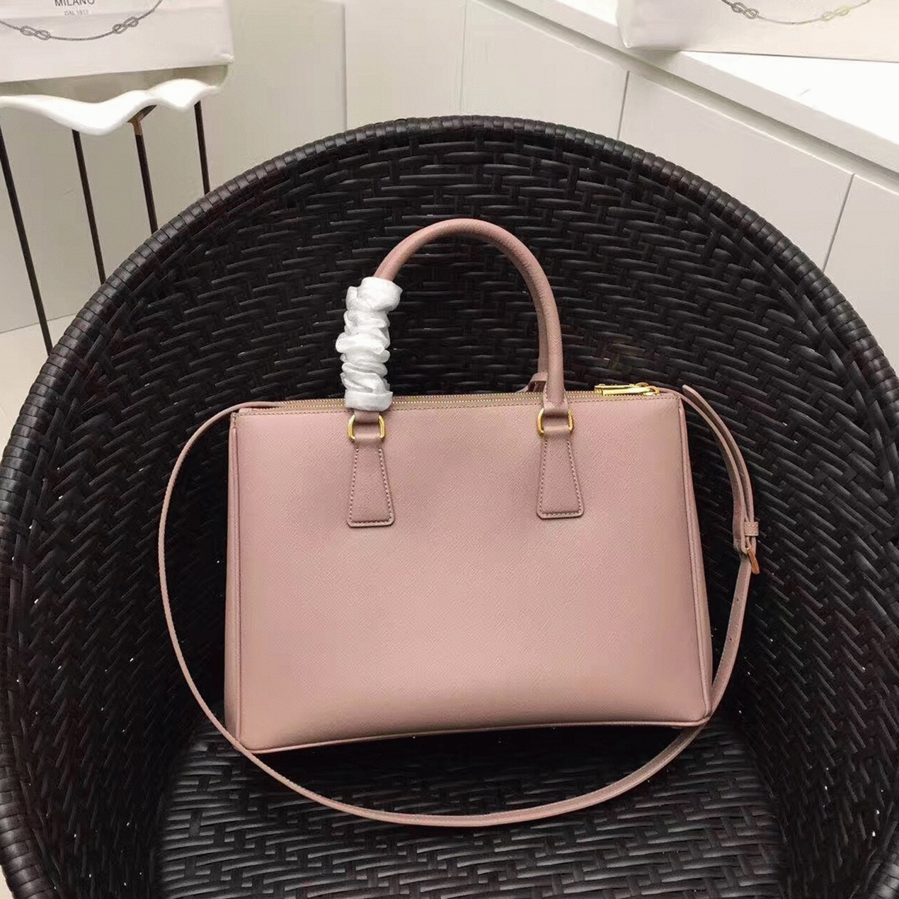 Pink Pra*a Galleria Large Bag Knockoff