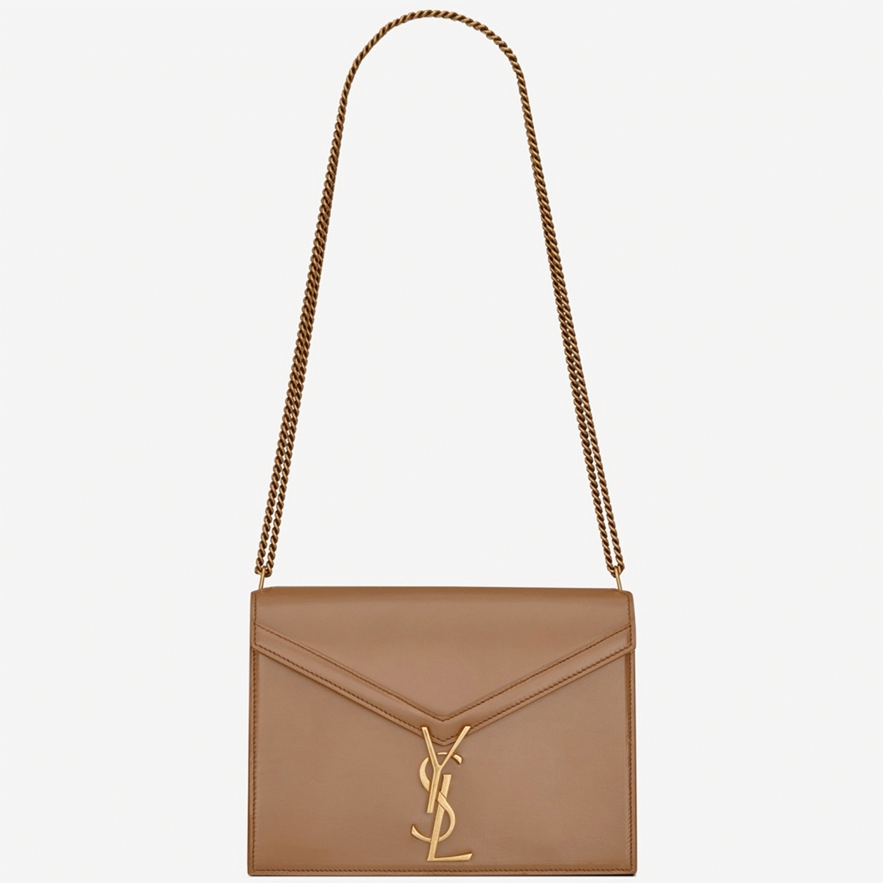 Fake Sa1nt Lau*nt Cassandra Medium Chain Bag Beige