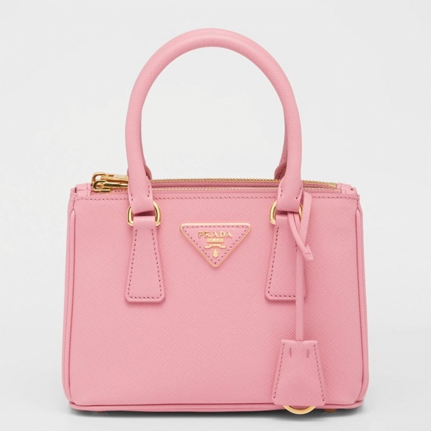 Pink Pra*a Mini Galleria Bag Fake