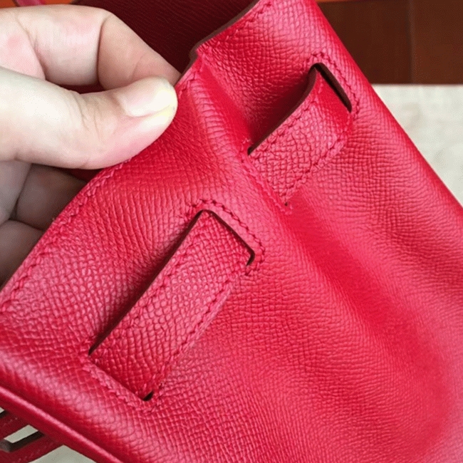 Premium Quality Red Fake H**me5 Birkin 35cm Handbag