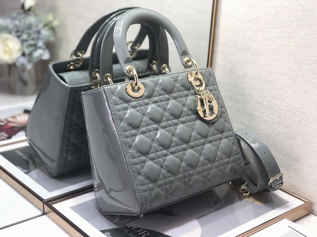 D10r Lady D10r Medium Bag Imitation in Grey