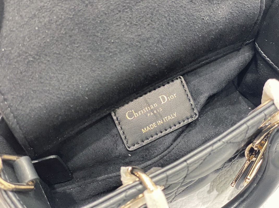 D10r Lady D-Joy Small Bag Knockoff in Black