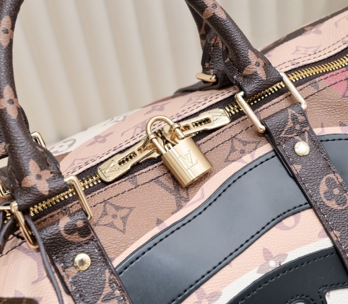 LV J Hope X Keepall 55 Brown In Two Eyes Patches