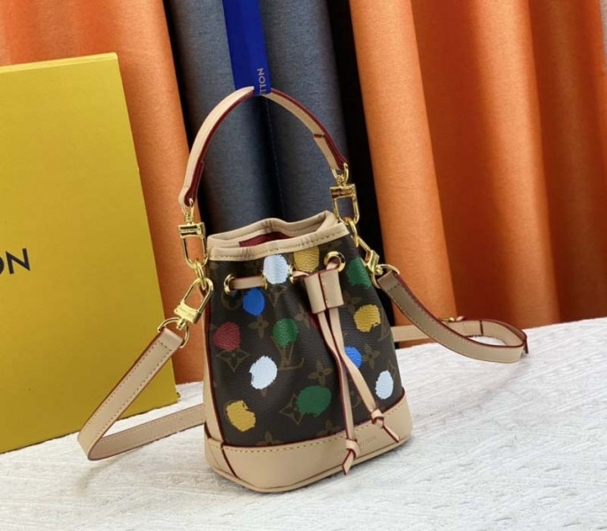 L0vis Vvtt0n X YK Monogram Canvas Nano Noe Bag