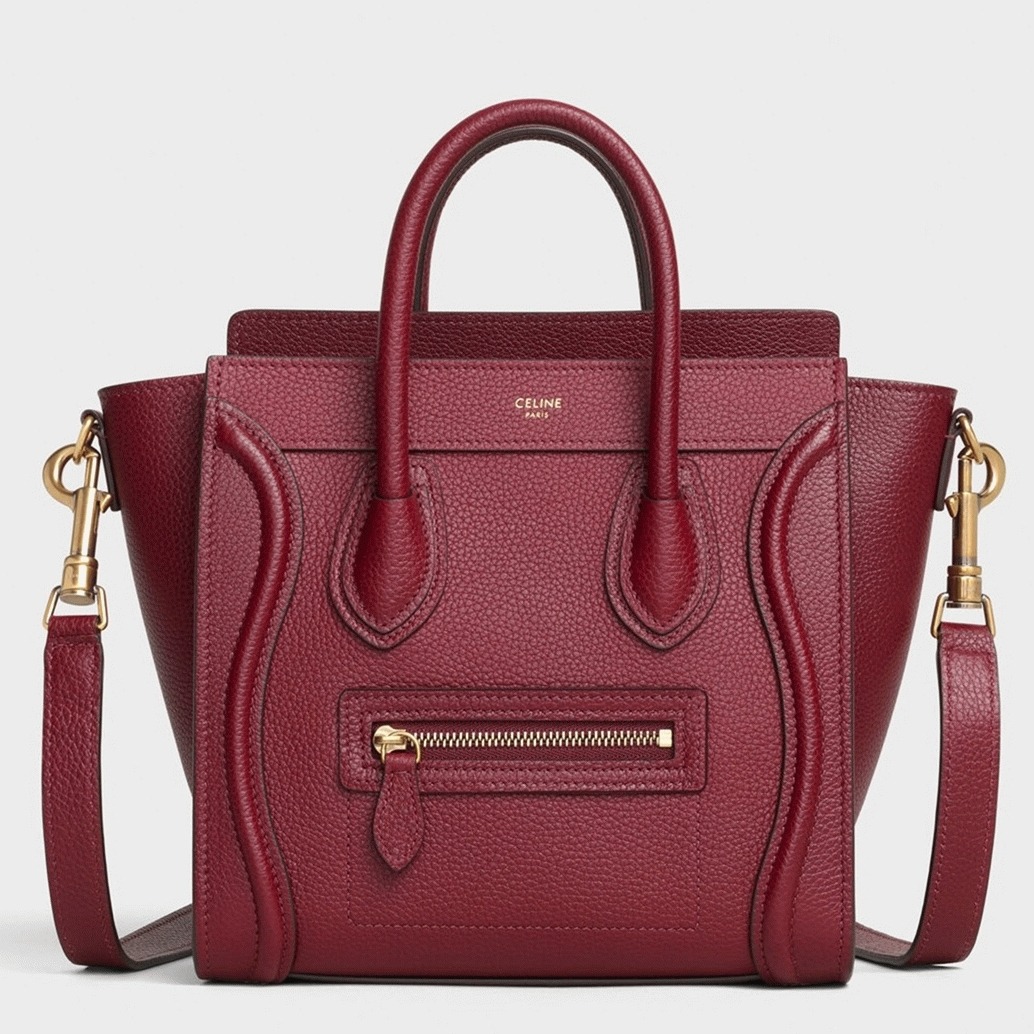 Ce1i*e Nano Luggage Tote Bag Fake in Ruby
