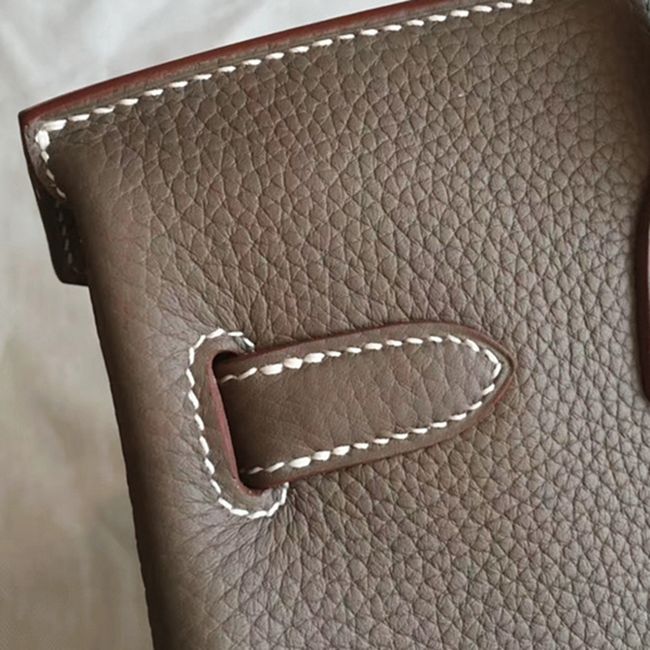 Etoupe H**me5 Birkin 25cm Premium Knockoff