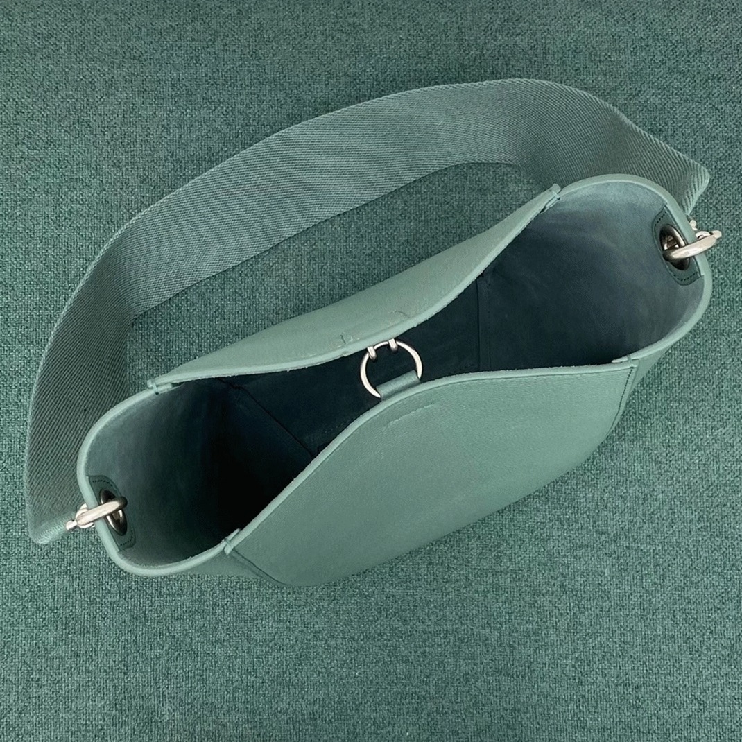 Top Quality Replica Ce1i*e Sangle Small Bucket Bag In Celadon Calfskin