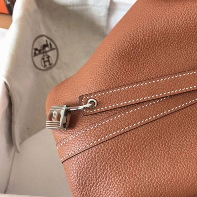 Gold imitation H**me5 Picotin Lock 18cm handbag