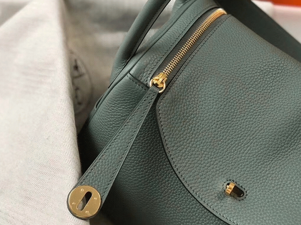 Replica H**me5 Lindy bag 26cm in vert amande