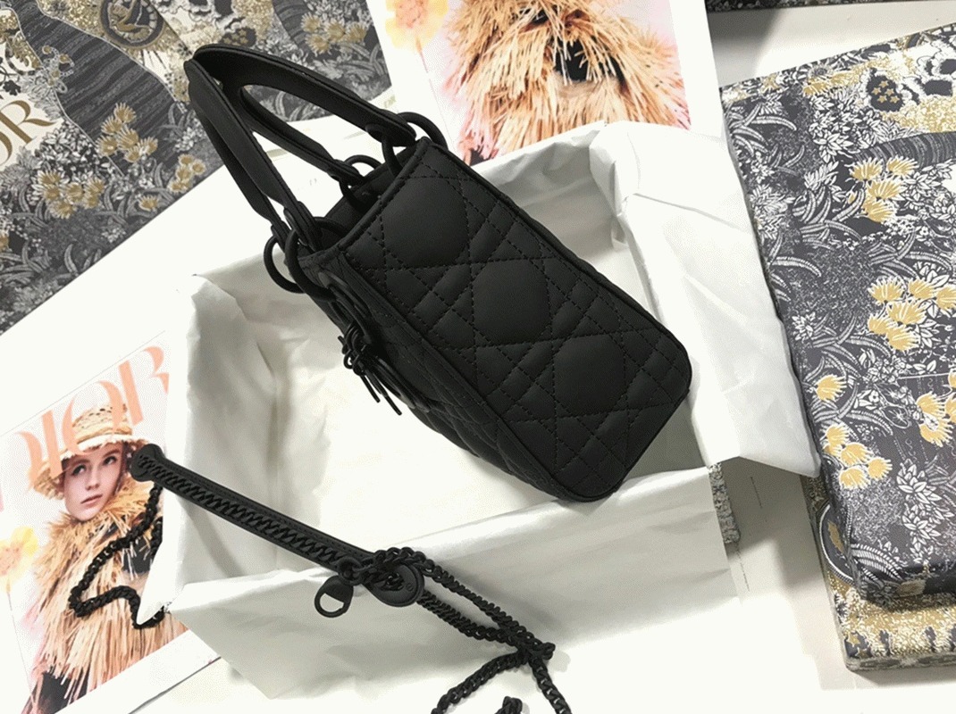 D10r Lady D10r Mini Chain Bag Replica in Black