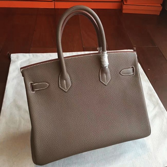 Etoupe H**me5 Birkin 25cm Premium Knockoff