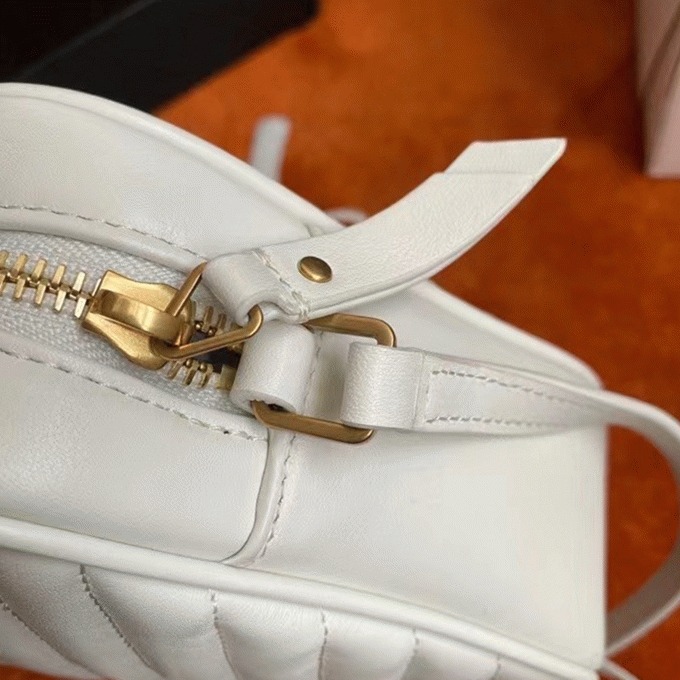 Fake Sa1nt Lau*nt Lou Camera Bag White