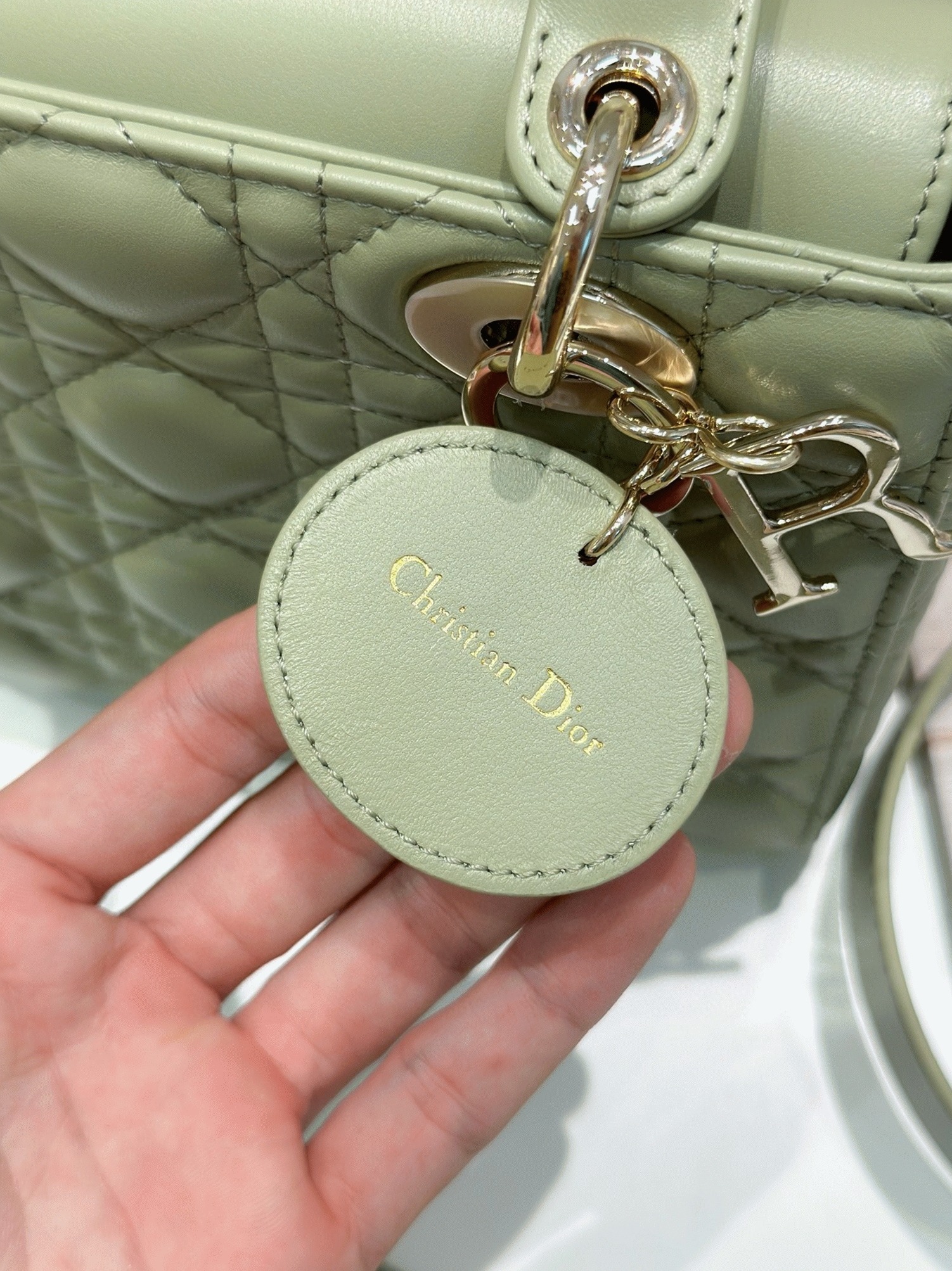 D10r Small Lady D10r My ABCD10r Bag Knockoff in Ethereal Green