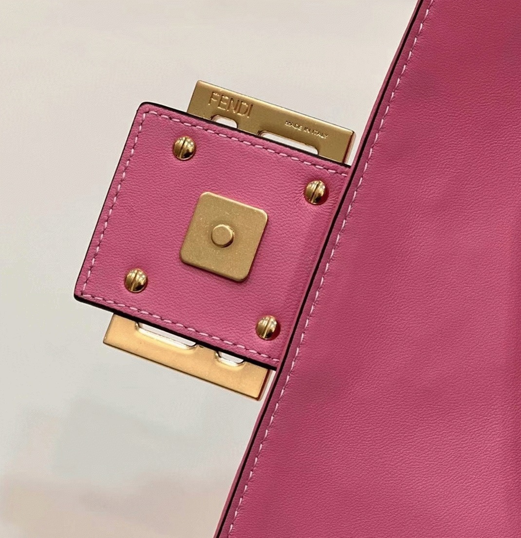 Top Quality Knockoff F**di Large Baguette Bag In Pink FF