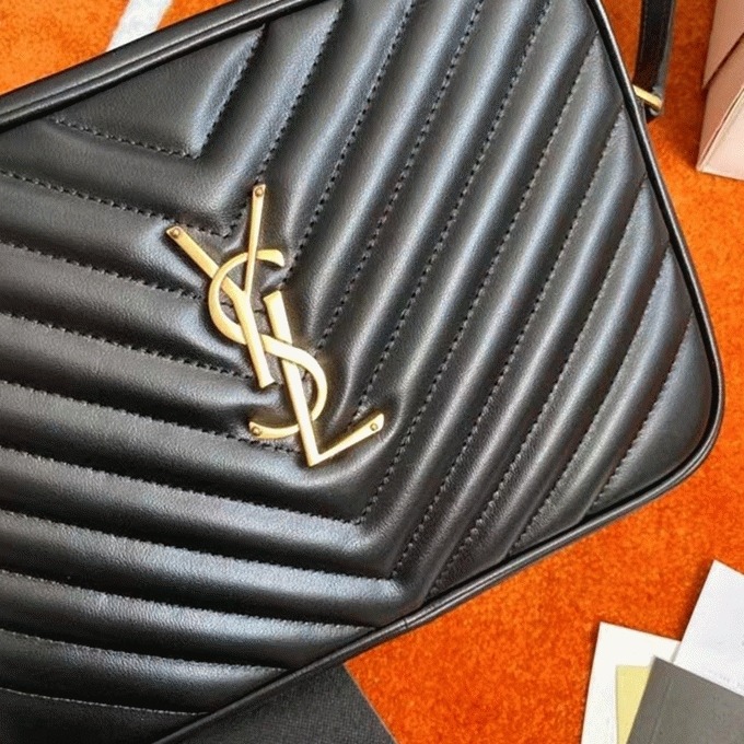 Replica Sa1nt Lau*nt Lou Camera Bag Black