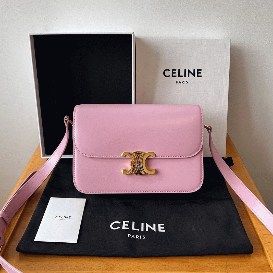 Top Quality Knockoff Ce1i*e Triomphe Teen Bag In Pink