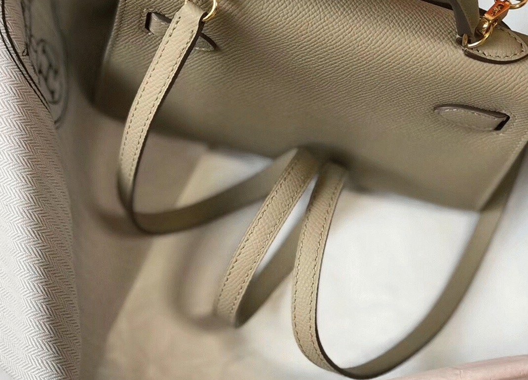 H**me5 Kelly Mini II Bag Fake in Gris Tourterelle