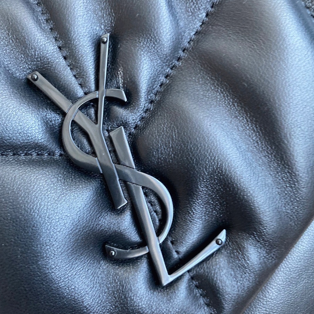 Replica Sa1nt Lau*nt Puffer Small Chain All Black Bag Quilted Lambskin