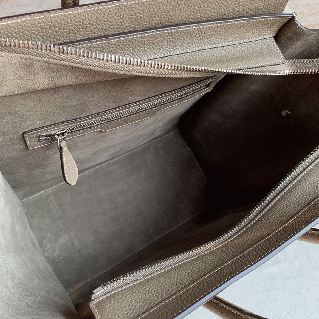 Ce1i*e Mini Luggage Tote Bag Knockoff in Souris